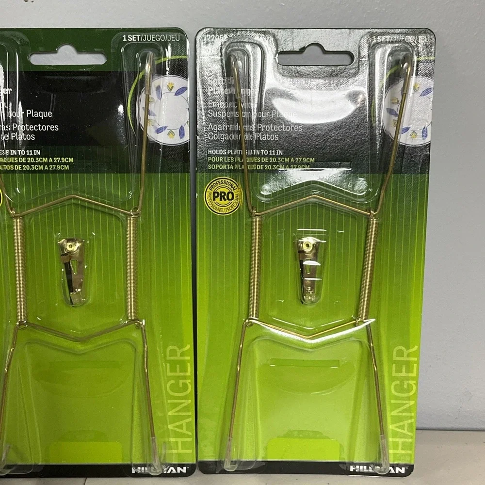 Hillman 122052 Plate Hanger, 8-11 Inch, Soft Tip Brass Lot Of 4 NEW